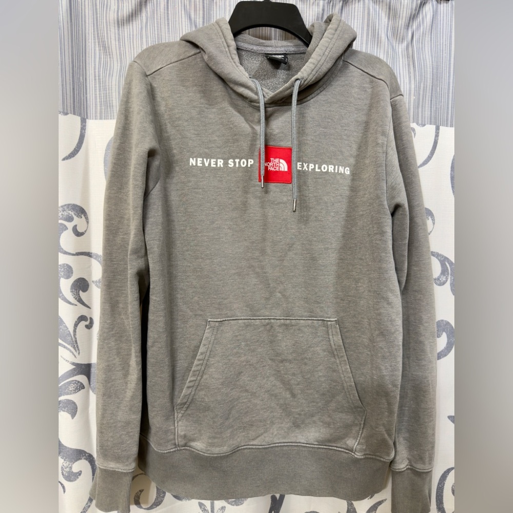 The North Face Mens Never Stop Exploring Activewear Hoodie Sweatshirt Gray Sz M